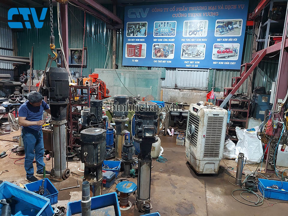 Bảo dưỡng máy bơm trục đứng, bơm cấp nước nồi hơi, bơm lọc nước RO