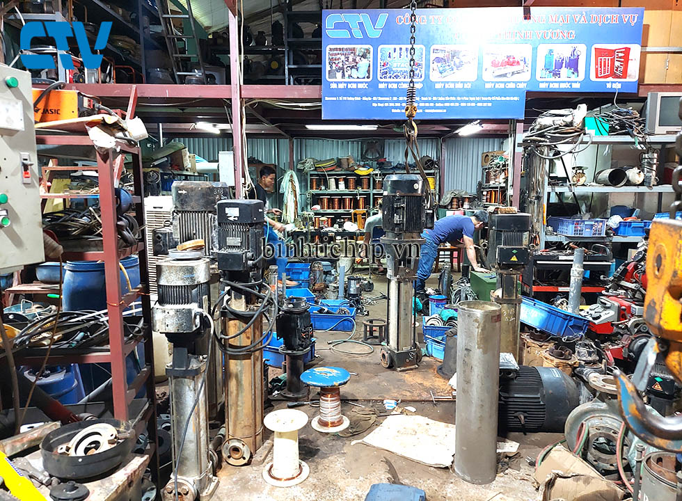 Bảo dưỡng, sửa chữa bơm đa tầng cánh trục đứng Grundfos
