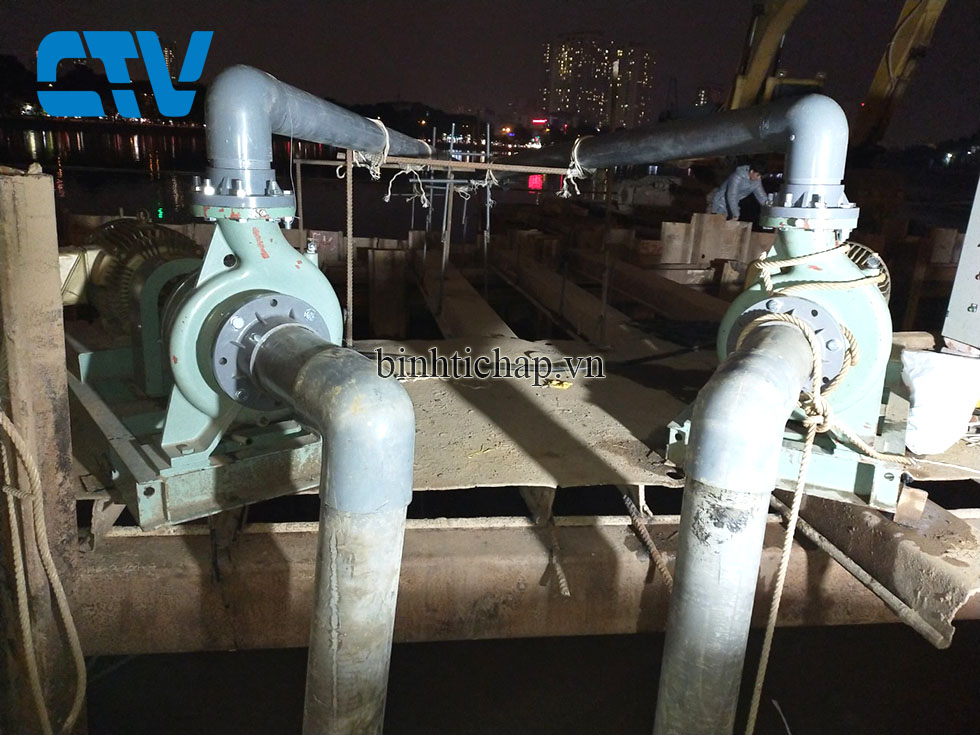Cho thuê máy bơm công suất lớn phục vụ công trình tại Hà Nội