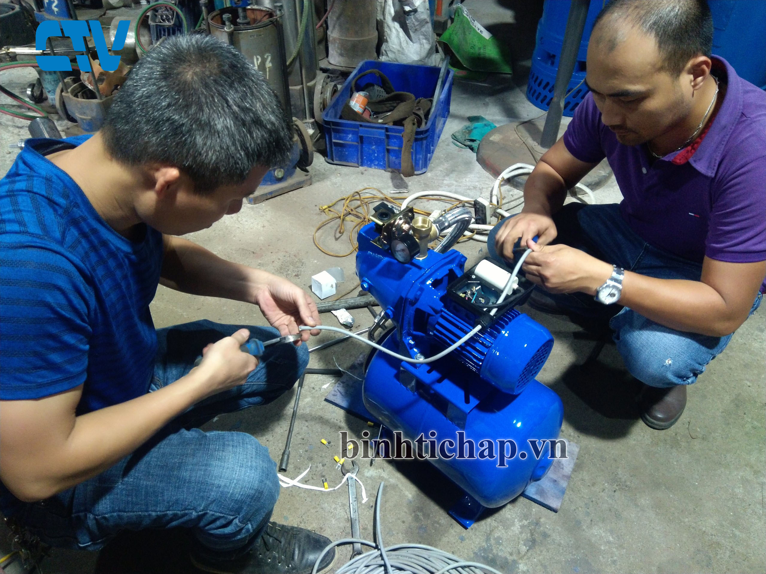 Tư vấn chọn mua bình tích áp cho hộ gia đình